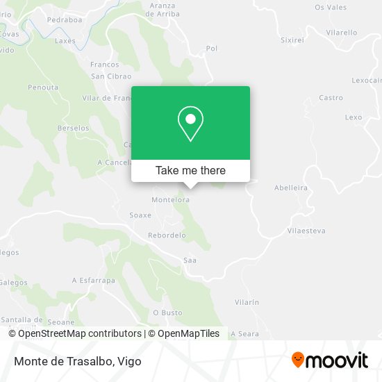 Monte de Trasalbo map