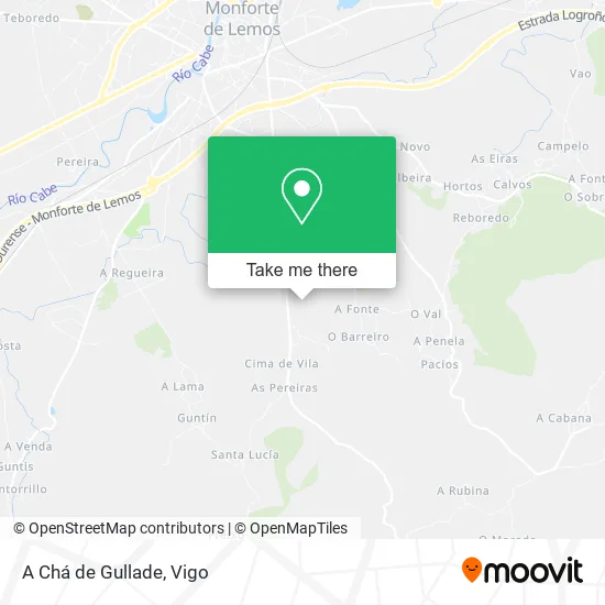A Chá de Gullade map