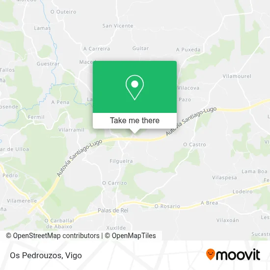 Os Pedrouzos map