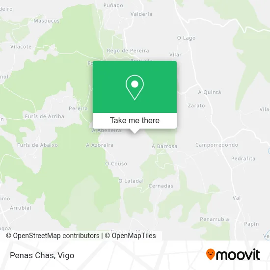 Penas Chas map