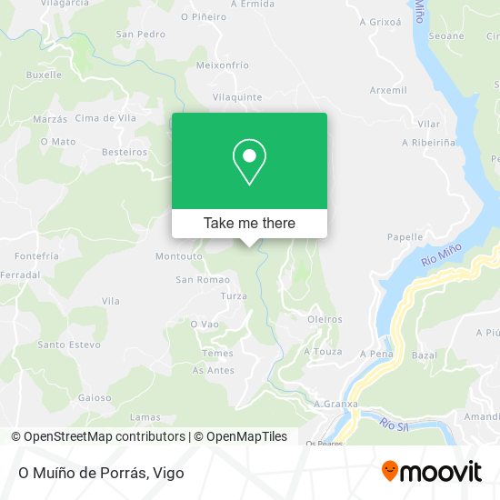 O Muíño de Porrás map