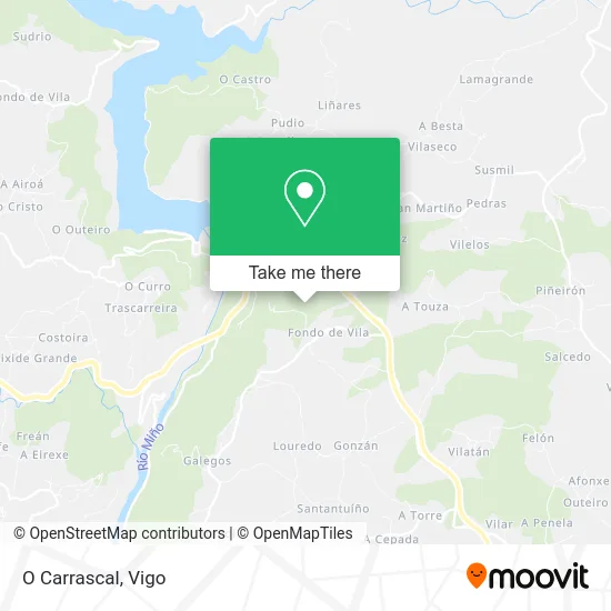 mapa O Carrascal
