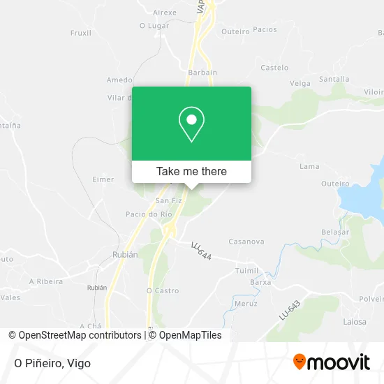 O Piñeiro map