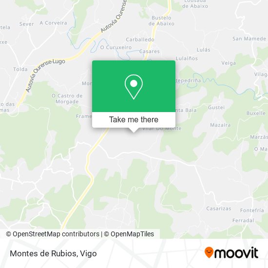 Montes de Rubios map