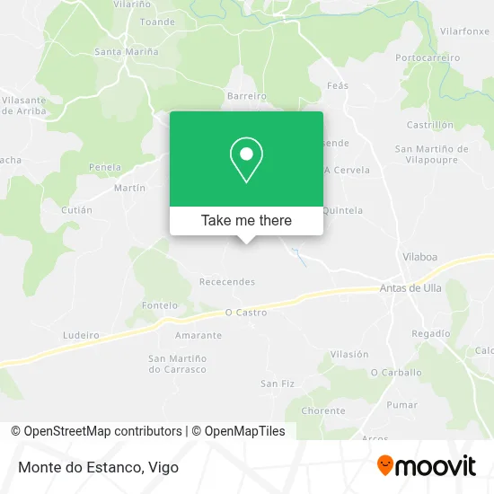 Monte do Estanco map