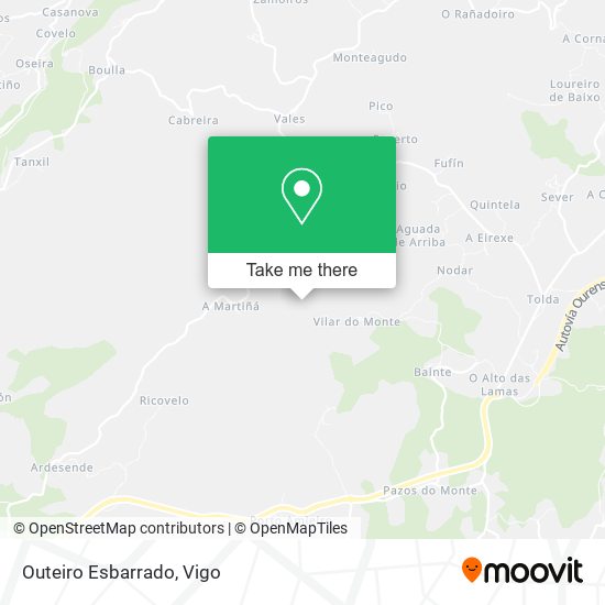 Outeiro Esbarrado map