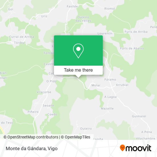 Monte da Gándara map