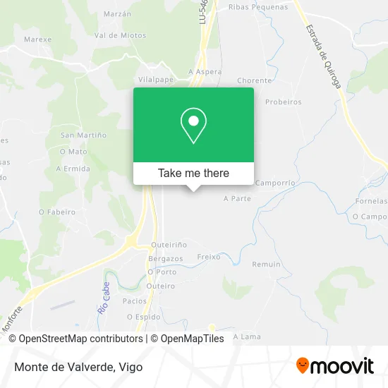 Monte de Valverde map