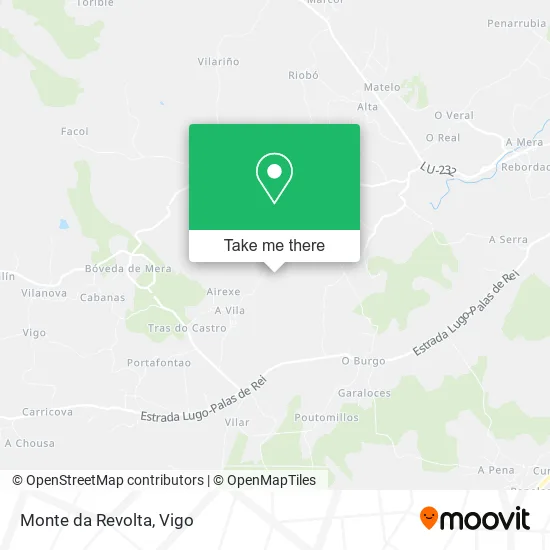 Monte da Revolta map