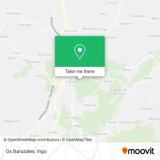 Os Barazales map
