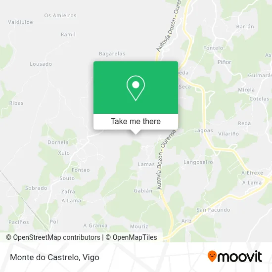 Monte do Castrelo map