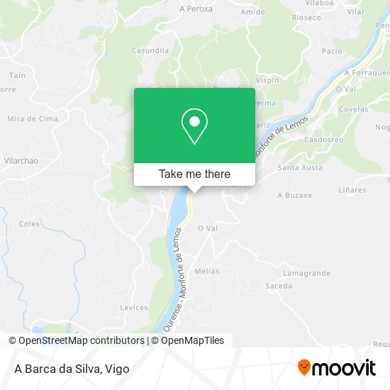 mapa A Barca da Silva