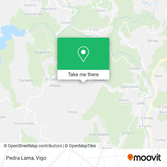 Pedra Lama map