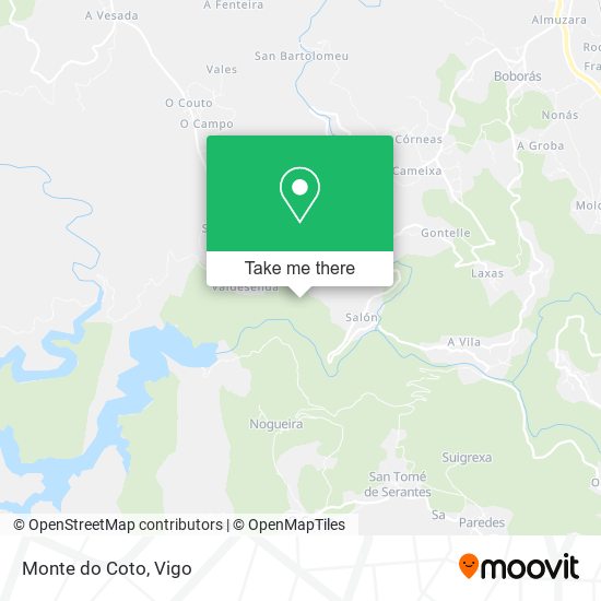 mapa Monte do Coto