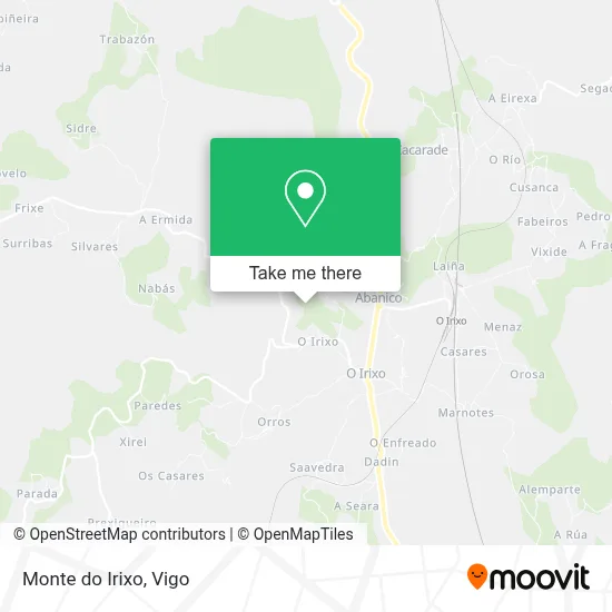 Monte do Irixo map