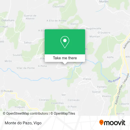 Monte do Pazo map