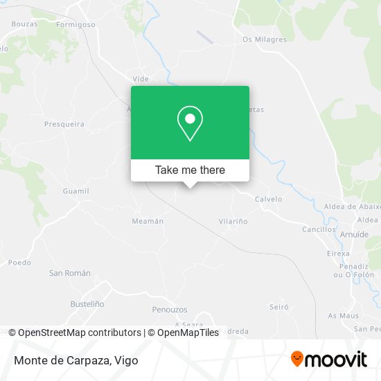 Monte de Carpaza map