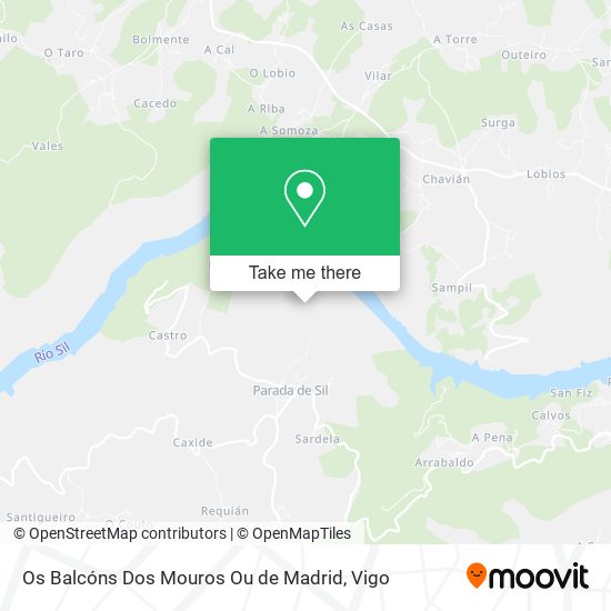 Os Balcóns Dos Mouros Ou de Madrid map