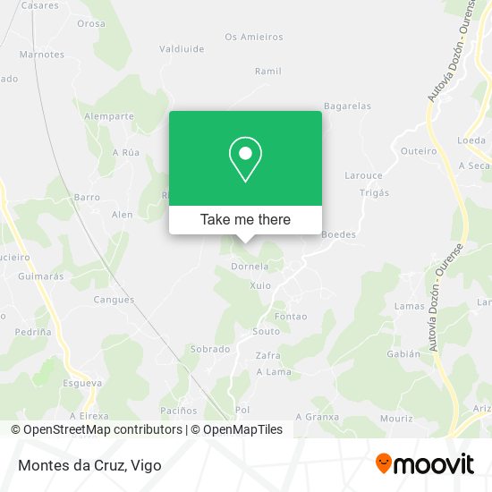 Montes da Cruz map