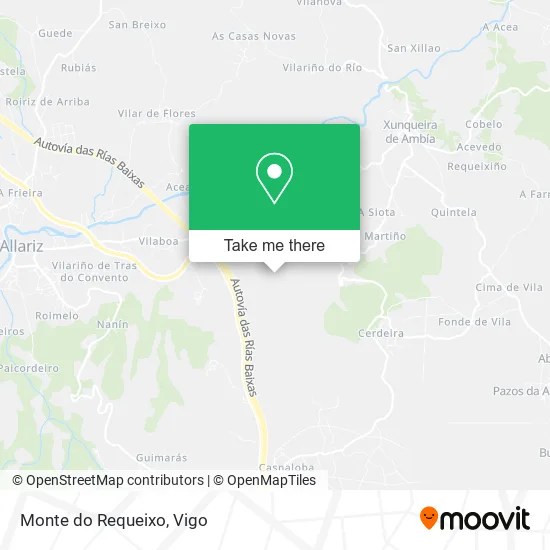 Monte do Requeixo map