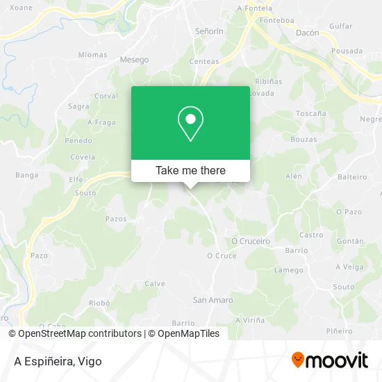 A Espiñeira map
