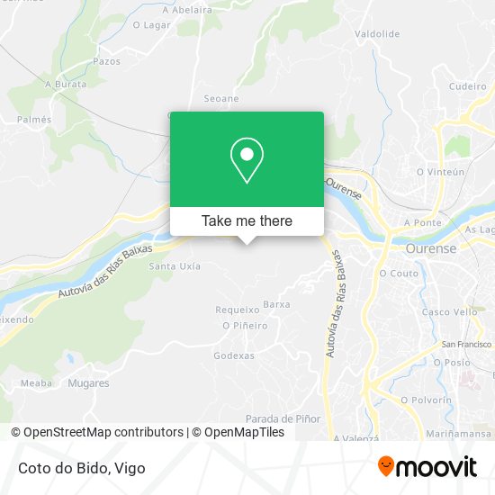 Coto do Bido map