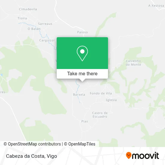Cabeza da Costa map