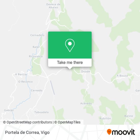 mapa Portela de Correa