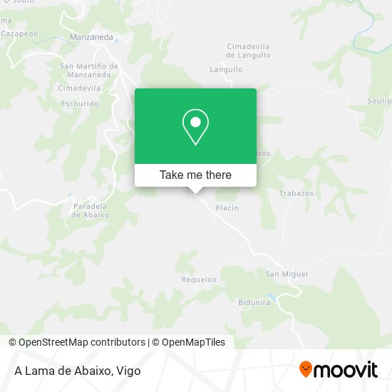 A Lama de Abaixo map