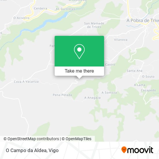 O Campo da Aldea map