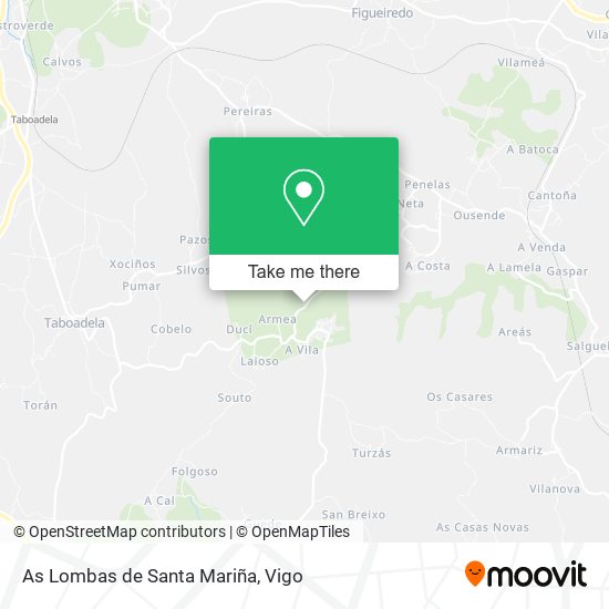 As Lombas de Santa Mariña map