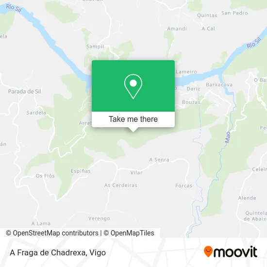 A Fraga de Chadrexa map