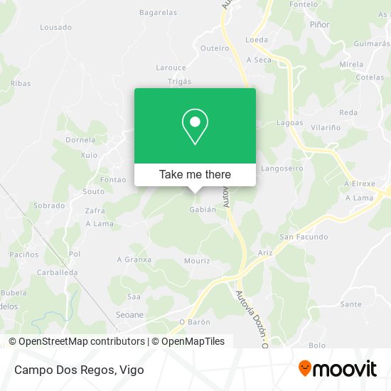 Campo Dos Regos map