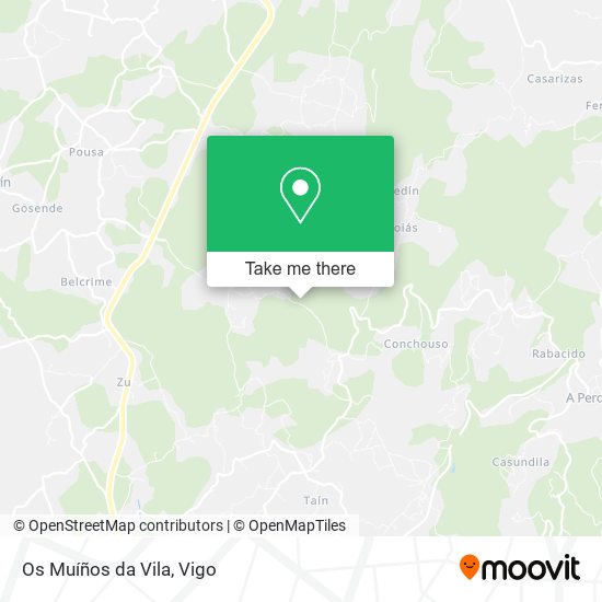 Os Muíños da Vila map