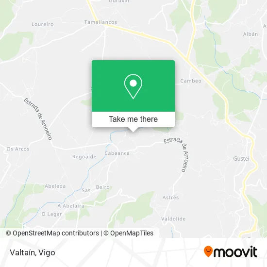 Valtaín map