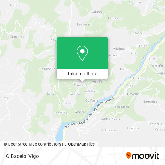 O Bacelo map