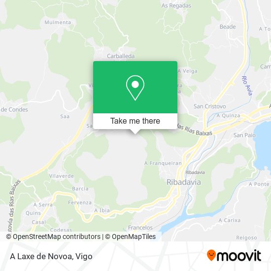 mapa A Laxe de Novoa