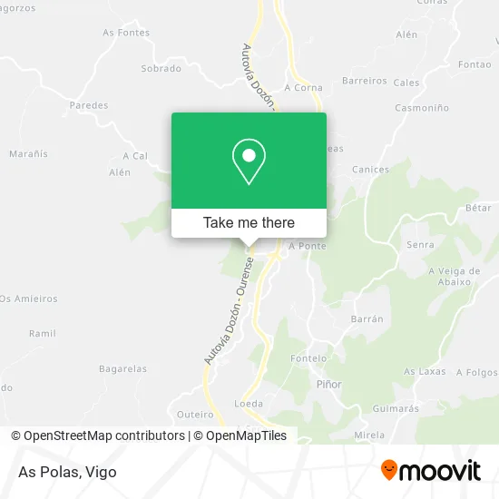 As Polas map