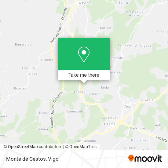 mapa Monte de Cestos