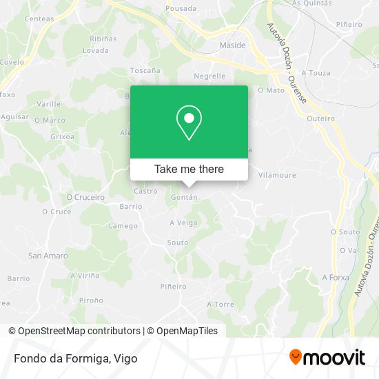 Fondo da Formiga map