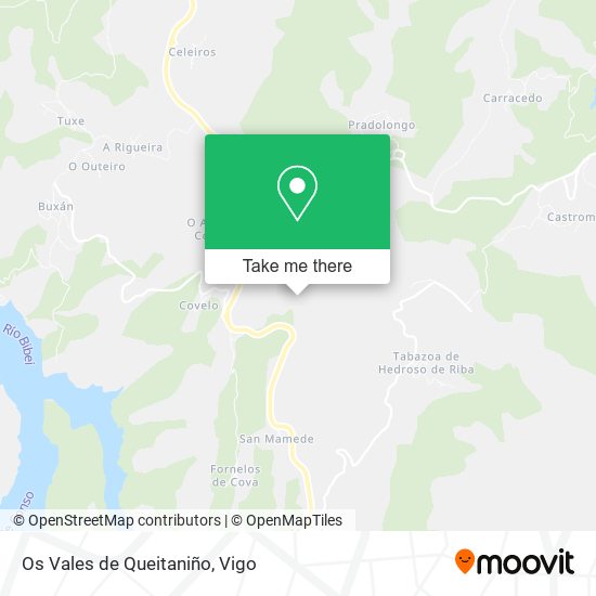 Os Vales de Queitaniño map