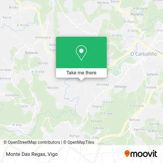 Monte Das Regas map