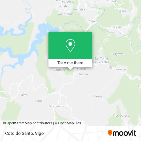 mapa Coto do Santo