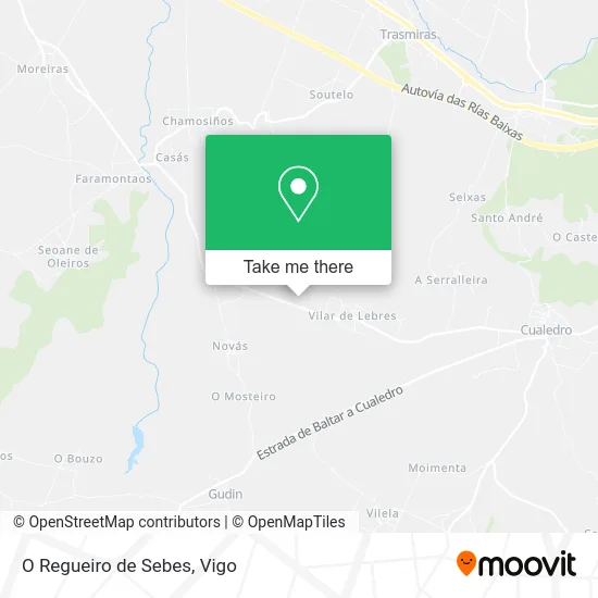 O Regueiro de Sebes map
