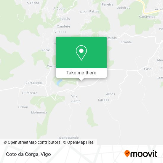 Coto da Corga map