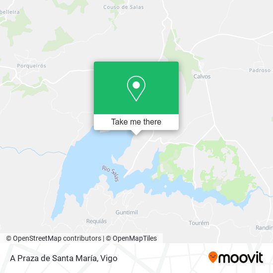 A Praza de Santa María map