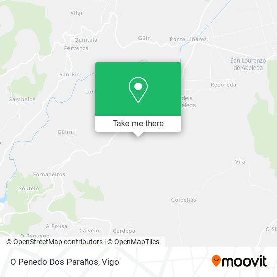 O Penedo Dos Paraños map