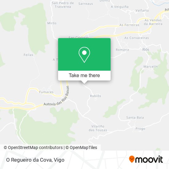 O Regueiro da Cova map