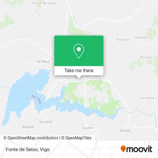 Fonte de Seixo map