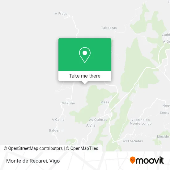 Monte de Recarei map
